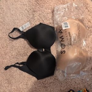 Soma Black and Tan Bra Duo